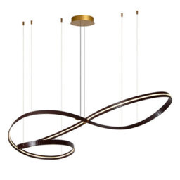 Lucide Slalom Led Ceiling Pendant Light With Remote Control Coffee - thumbnail 6