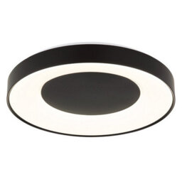 Luminosa Lighting Luminosa Jolliana 50Cm Semi Flush Ceiling Light Matt Black Led 2700/6500K