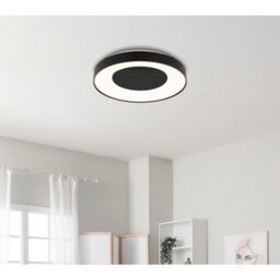 Luminosa Lighting Luminosa Jolliana 50Cm Semi Flush Ceiling Light Matt Black Led 2700/6500K - thumbnail 2