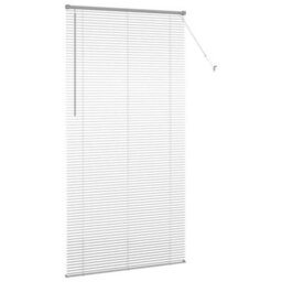 Berkfield Window Blind With Curtains Manual Silver Aluminium - thumbnail 6
