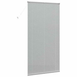 Berkfield Window Blind With Curtains Manual Silver Aluminium - thumbnail 7
