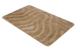 RugsX Bathroom Rug Supreme Waves, Non-Slip, Soft - Beige 60X100 Cm - thumbnail 2