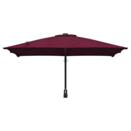 Berkfield Modern Wall-Mounted Garden Parasol Bordeaux Red 247 Cm - thumbnail 4