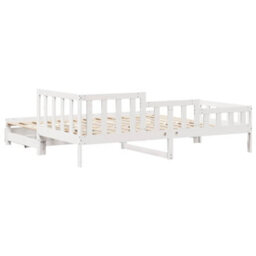 Walplus Daybed With Trundle And Drawers Without Mattress White 90X190 Cm Single - thumbnail 7