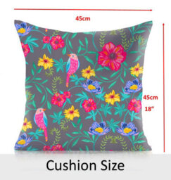 Luxury Living Wildflower Outdoor Water-Repellant Cushion - Pair - thumbnail 4