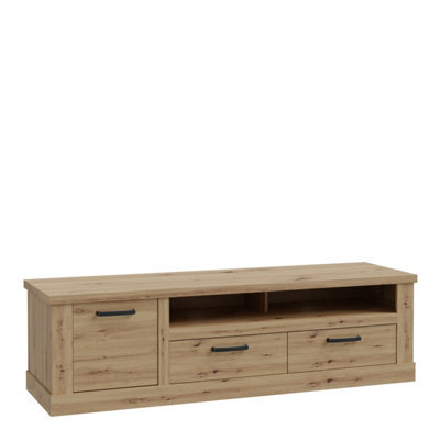 Furniture To Go Corona 2 Drawer 1 Door Coffee Tv Unit In Artisan Oak - image 1