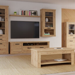 Furniture To Go Corona 2 Drawer 1 Door Coffee Tv Unit In Artisan Oak - thumbnail 7