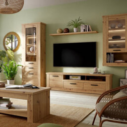 Furniture To Go Corona 2 Drawer 1 Door Coffee Tv Unit In Artisan Oak - thumbnail 5