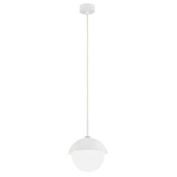 Luminosa Lighting Luminosa Cappello Globe Pendant Ceiling Light Opal Matt, Cream White