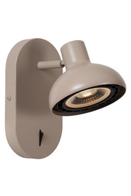 Lucide Sensas Wall Spotlight Taupe - image 1