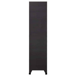 Berkfield Modern Locker Cabinet Anthracite And Red 90X40X180 Cm Steel - thumbnail 4