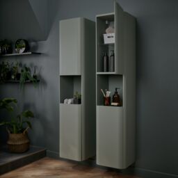 GoodHome Nevado Tall Matt Green Bathroom Double Column Cabinet (H)160Cm (W)35Cm - thumbnail 6