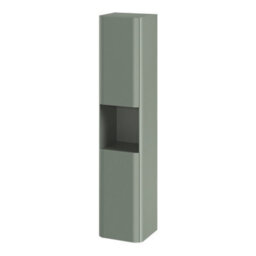 GoodHome Nevado Tall Matt Green Bathroom Double Column Cabinet (H)160Cm (W)35Cm - thumbnail 1