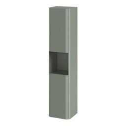 GoodHome Nevado Tall Matt Green Bathroom Double Column cabinet (H)160cm (W)35cm