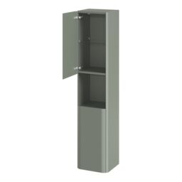 GoodHome Nevado Tall Matt Green Bathroom Double Column Cabinet (H)160Cm (W)35Cm - thumbnail 3