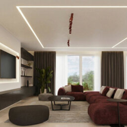 Sollux Lighting Ring Steel Burgundy 1 Lights Modern Wall Lamps - thumbnail 9