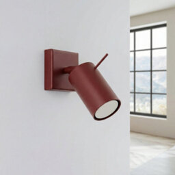 Sollux Lighting Ring Steel Burgundy 1 Lights Modern Wall Lamps - thumbnail 2