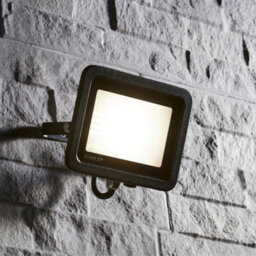 Litecraft Stanley Slimline Black 30 Watt Led Ip65 Outdoor Wall Flood Light - thumbnail 1