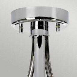 Luminosa Lighting Elstead Falmouth 3 Light Semi Flush Bathroom Ceiling Light Polished Chrome Ip44, G9 - thumbnail 2