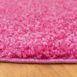 Loomed Soft Value Barbie Pink Shaggy Area Rug 135X135Cm - thumbnail 2