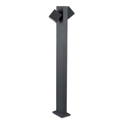 Luminosa Lighting Luminosa Cubus Led 2 Light Outdoor Bollard Light Urban Grey Ip65 - image 1