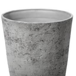Beliani Grfey Grey Stone Tall Planter 51 X 51 X 71 Cm - Weatherproof Fibre Clay Indoor Outdoor - thumbnail 5