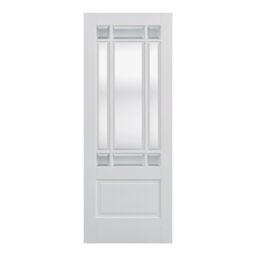 Lpd Downham Clear Glazed Classic White Internal Chipboard Door, (H)1981mm (W)610mm (T)35mm - thumbnail 2