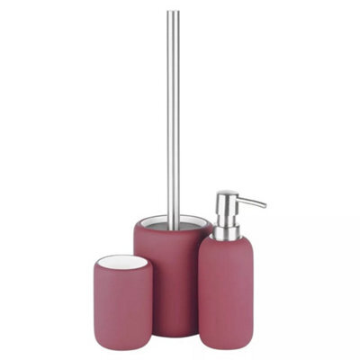 Urbn-Living Purple - 4-Pcs Lulu Bath Accessories Set - Matt Colour - image 1
