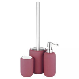 Urbn-Living Purple - 4-Pcs Lulu Bath Accessories Set - Matt Colour - thumbnail 2