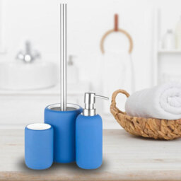Urbn-Living Purple - 4-Pcs Lulu Bath Accessories Set - Matt Colour - thumbnail 6