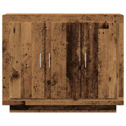 Berkfield Sideboard Old Wood 92X35X75 Cm Engineered Wood - thumbnail 4