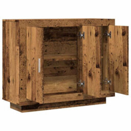Berkfield Sideboard Old Wood 92X35X75 Cm Engineered Wood - thumbnail 7