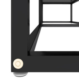Vidaxl Tv Cabinet Black 140X40X40.5 Cm Tempered Glass - thumbnail 5