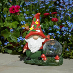 Marco Paul Solar Powered Woodland Wizard Led Light Up Garden Ornament - thumbnail 1