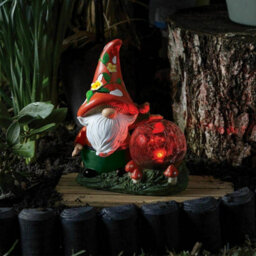 Marco Paul Solar Powered Woodland Wizard Led Light Up Garden Ornament - thumbnail 6