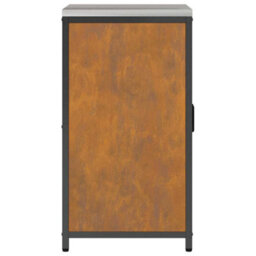 Berkfield Kitchen Storage Cabinet With Drawer Rusty Weathering Steel - thumbnail 8