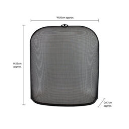 JVL Fire Guard Screen Rounded Free Standing Cairngorm Spark Coal Fireplace Guard - thumbnail 9