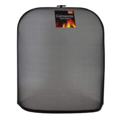 JVL Fire Guard Screen Rounded Free Standing Cairngorm Spark Coal Fireplace Guard - thumbnail 1