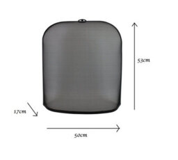 JVL Fire Guard Screen Rounded Free Standing Cairngorm Spark Coal Fireplace Guard - thumbnail 6