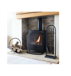 JVL Fire Guard Screen Rounded Free Standing Cairngorm Spark Coal Fireplace Guard - thumbnail 7