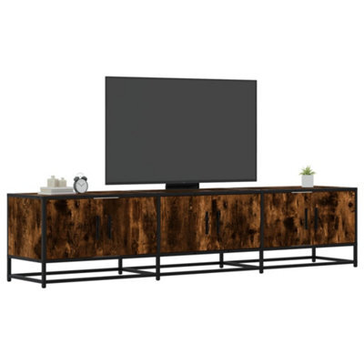 Berkfield Tv Cabinet Smoked Oak 180X35X41 Cm Engineered Wood - image 1