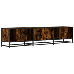 Berkfield Tv Cabinet Smoked Oak 180X35X41 Cm Engineered Wood - thumbnail 6