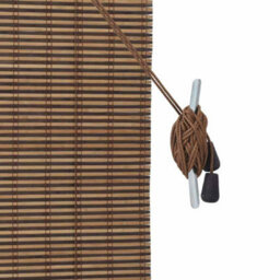 Berkfield Modern Window Blind With Curtains Manual Brown 100 X 160 Cm Bamboo - thumbnail 6