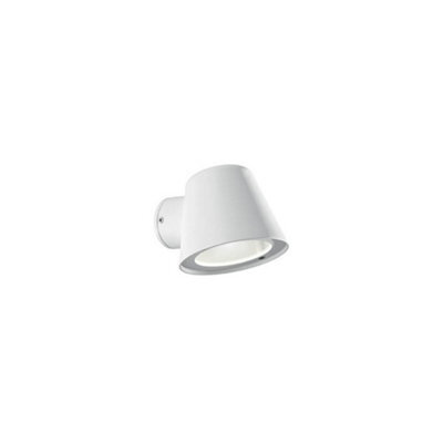Ideal Lux Gas 1 Light Outdoor Wall Light White Ip43, Gu10