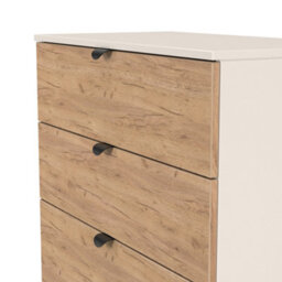 Norway 4 Drawer Deep Chest (Ready Assembled) In Gold Oak & Kashmir - thumbnail 5