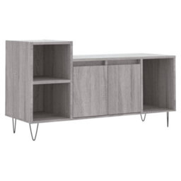Berkfield Stylish Tv Cabinet Grey Sonoma 100X35X55 Cm Engineered Wood - thumbnail 1
