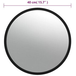 Berkfield Durable Indoor Convex Traffic Mirror Black Diameter 40 Cm Acrylic - thumbnail 6