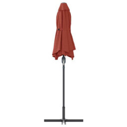 Berkfield Modern Garden Parasol Terracotta Powder-Coated Steel - thumbnail 7