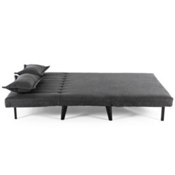 More4Homes Harper 2 Seater Folding Clic Clac Fabric Sofa Bed In Charcoal - thumbnail 5