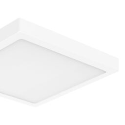 GoodHome Hestia Matt Metal & Plastic White Frosted Effect Led Ceiling Light - thumbnail 4